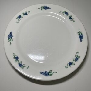 3 White with Blue Grape Vine Design Kitchen Decor‎